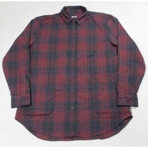 Outdoor Research Kulshan Flannel Shirt Womens XL Red Black Plaid Hiking Trail